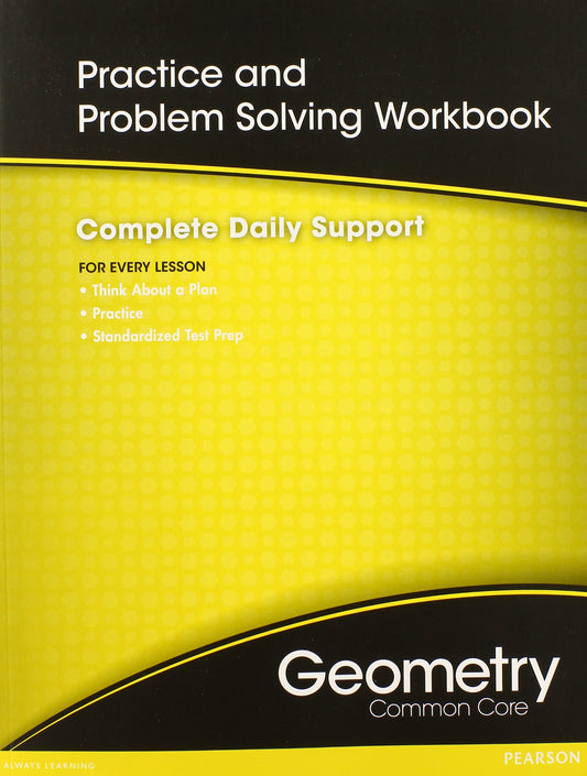 HIGH SCHOOL MATH COMMON-CORE GEOMETRY PRACTICE/PROBLEM SOLVING WORKBOOK GRADE 9/10 - 7771