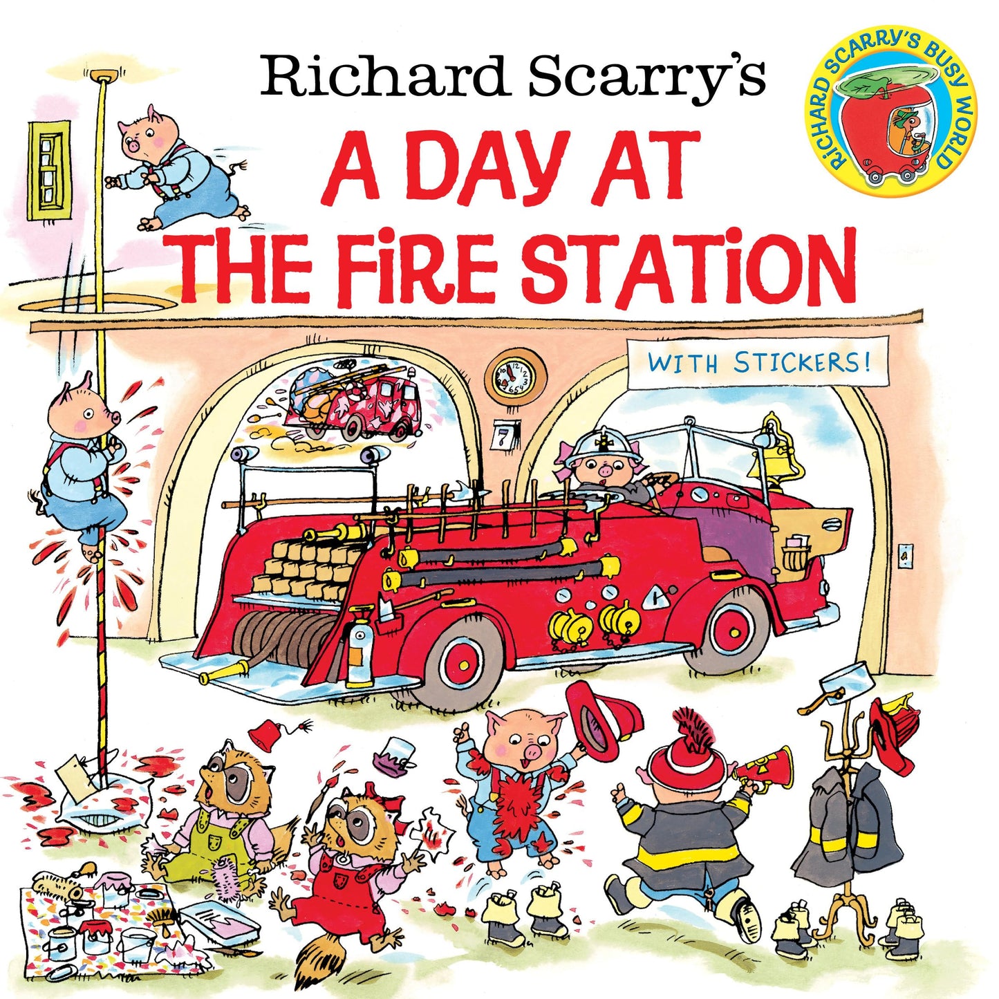 Richard Scarry's A Day at the Fire Station (Pictureback) - 2870