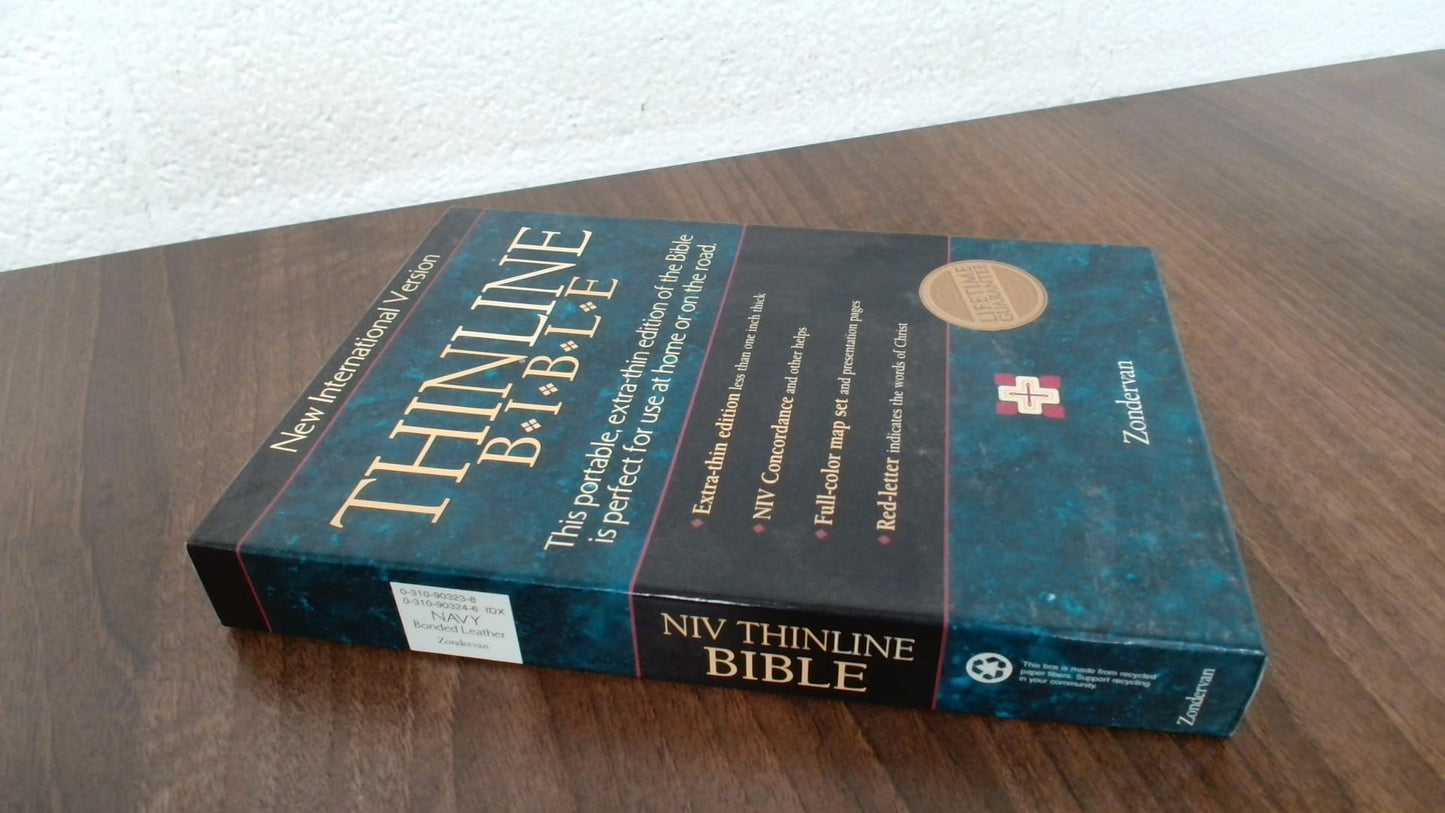 Bible New International Version Thinline Silver Edging
