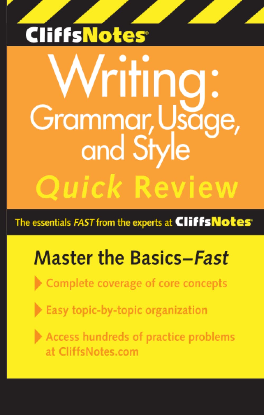 CliffsNotes Writing: Grammar, Usage, and Style Quick Review: 3rd Edition - 7123