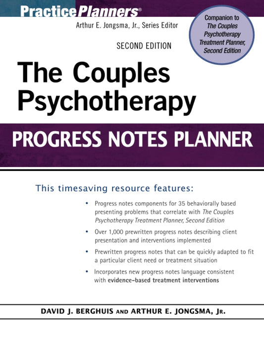 The Couples Psychotherapy Progress Notes Planner - 3296