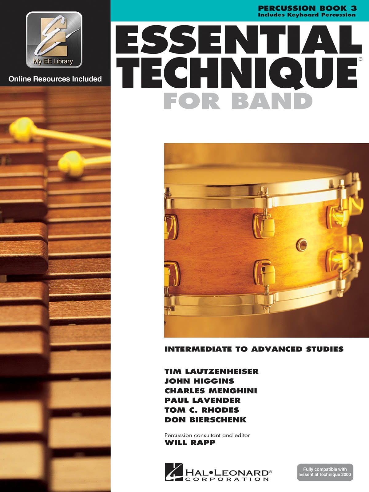 Essential Elements For Band - Percussion Book 3 with EEi Online Resources | Percussion Method Songbook and Sheet Music for School Band Students and Teachers | Intermediate to Advanced Studies