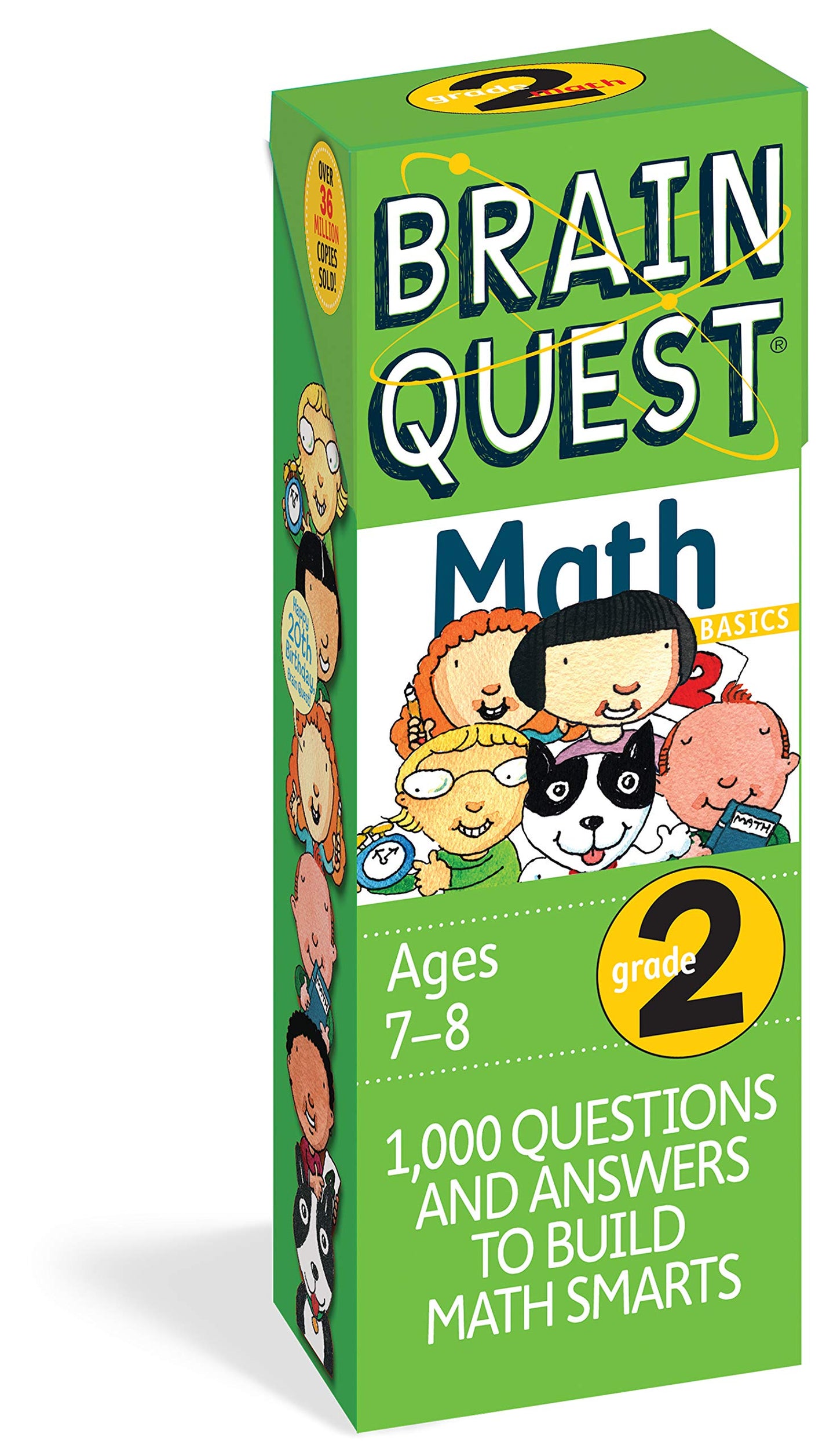 Brain Quest 2nd Grade Math Q&A Cards: 1000 Questions and Answers to Challenge the Mind. Curriculum-based! Teacher-approved! (Brain Quest Smart Cards) - 6727