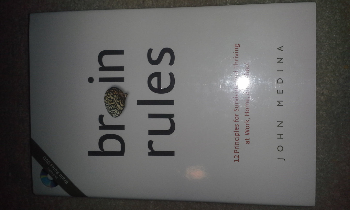 Brain Rules: 12 Principles for Surviving and Thriving at Work, Home, and School (Book & DVD) - 4306