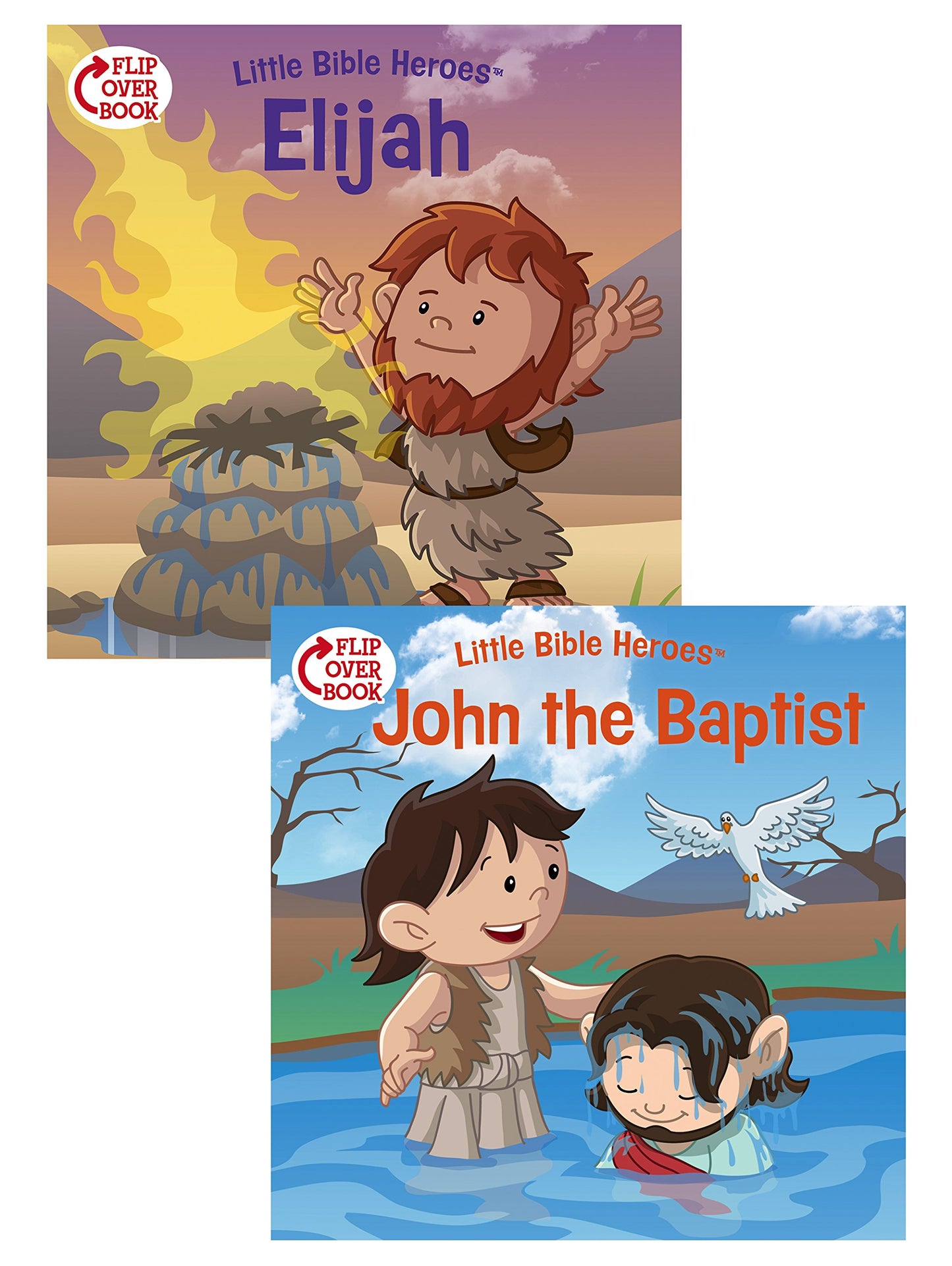 Elijah/John the Baptist Flip-Over Book (Little Bible Heroes™) - 2409