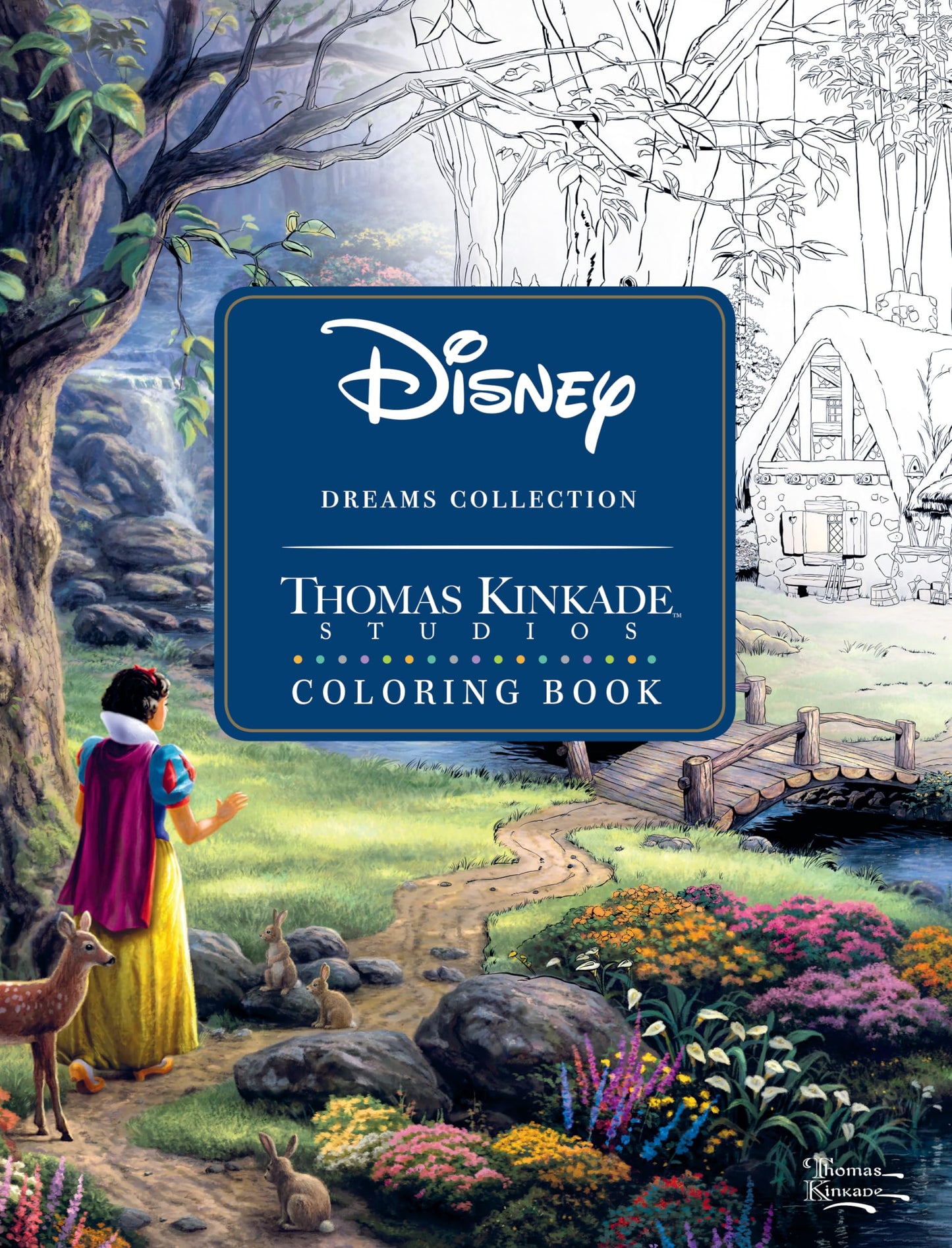 Disney Dreams Collection Thomas Kinkade Studios Coloring Book - 1933