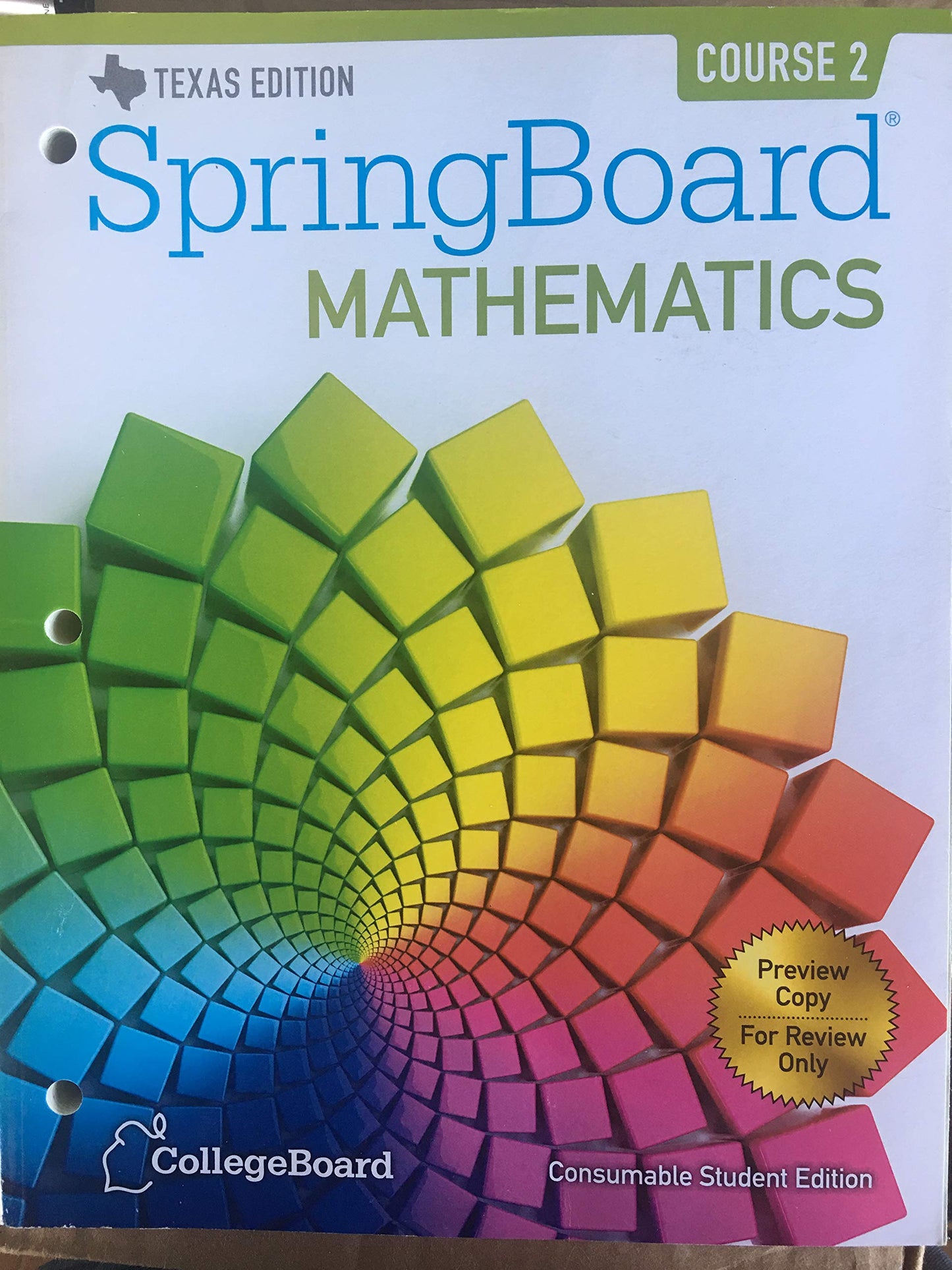 SpringBoard Mathematics Course 2 Student Edition