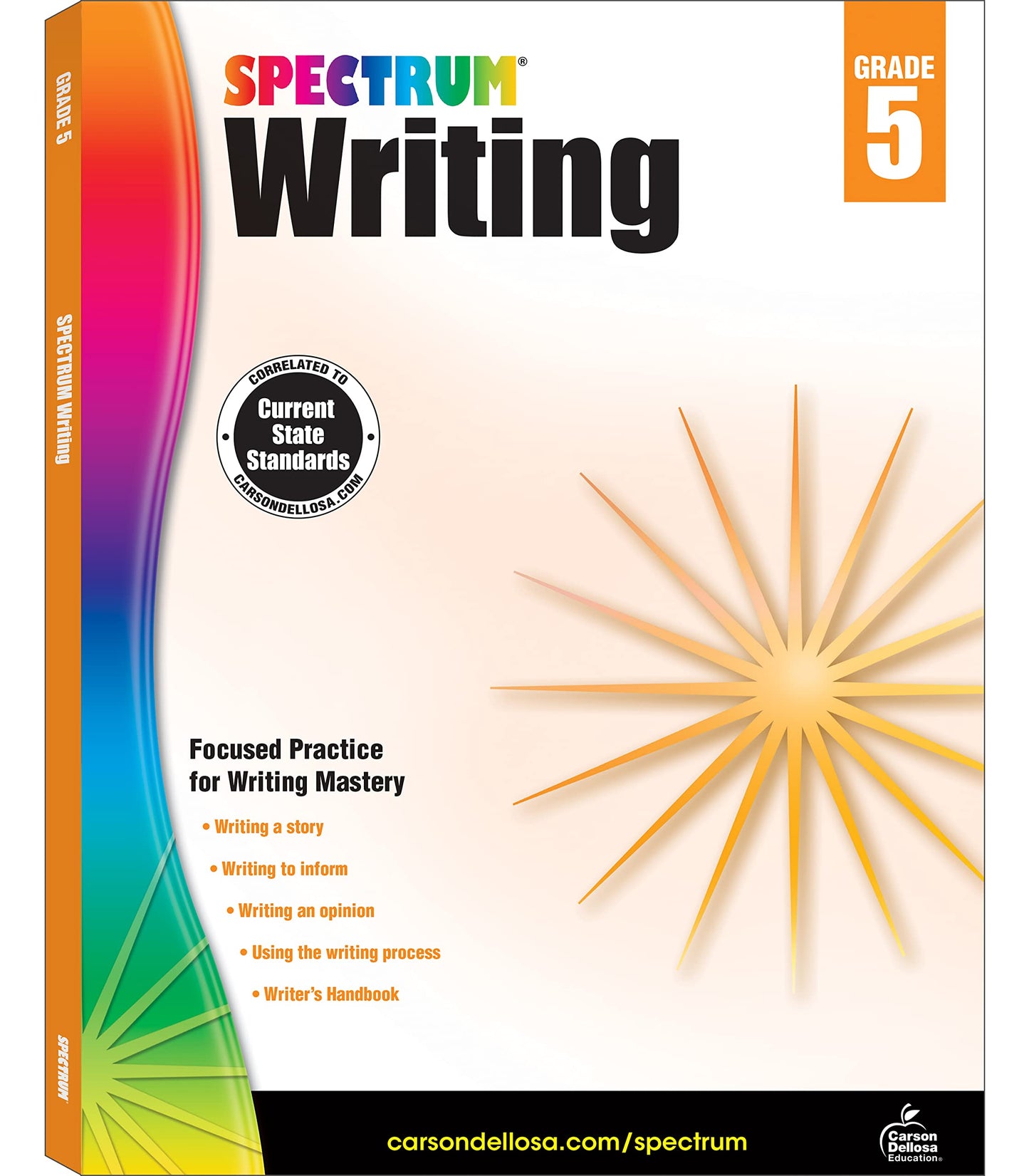 Spectrum Grade 5 Writing Workbook, Learn to Write a Story, to Inform, an Opinion, Handwriting Practice for Kids 10-11, Classroom or Homeschool Curriculum - 4315