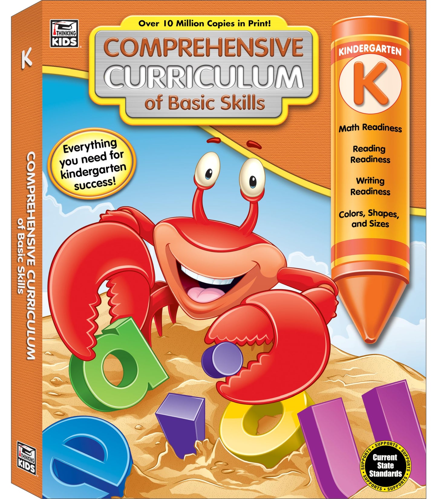 Comprehensive Curriculum of Basic Skills Kindergarten Workbooks All Subjects, Kindergarten Math, Reading Comprehension, Writing Practice, and More, Classroom or Homeschool Curriculum - 301