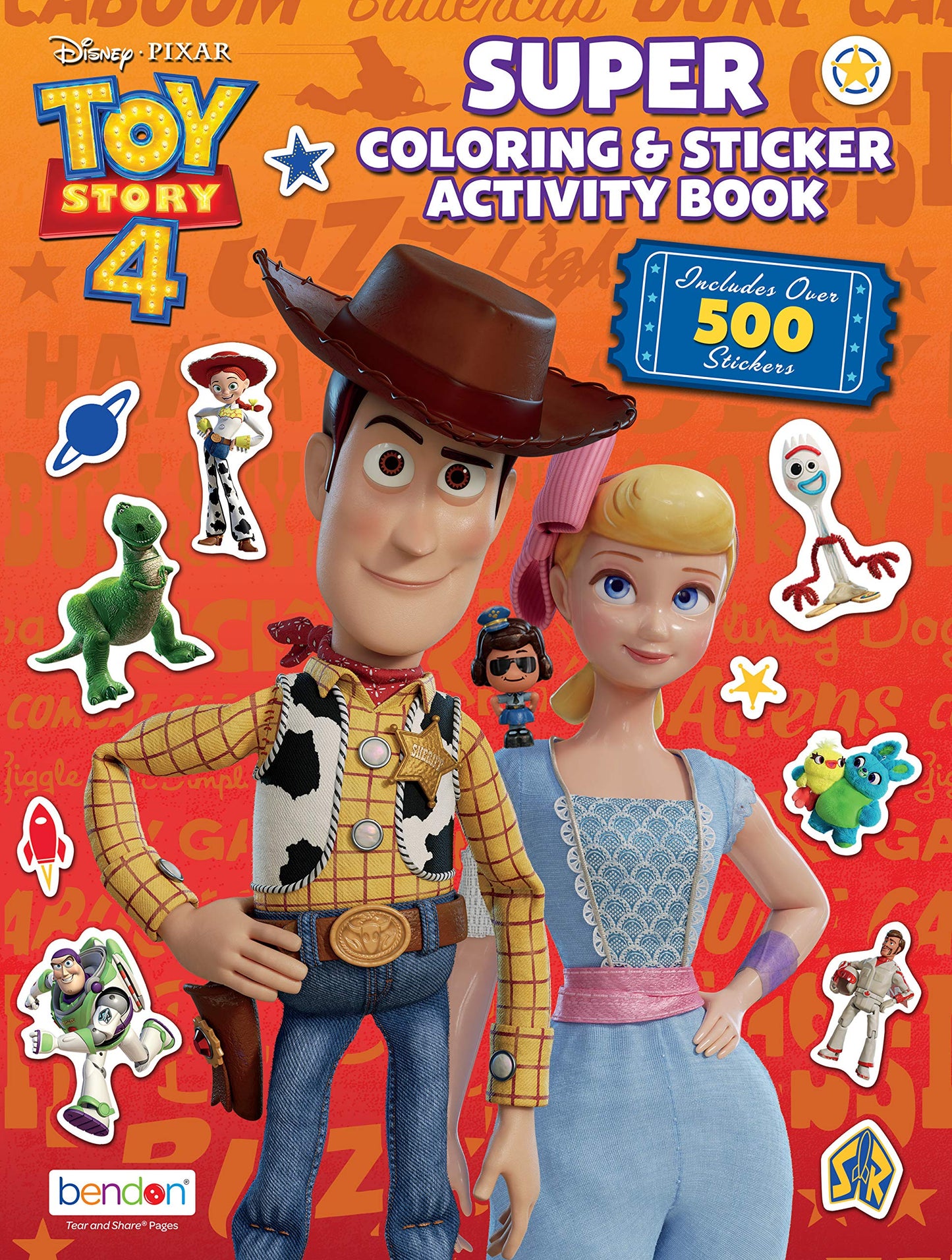 Disney Toy Story 4 Giant Sticker Activity Book with 500 Stickers Bendon 45665