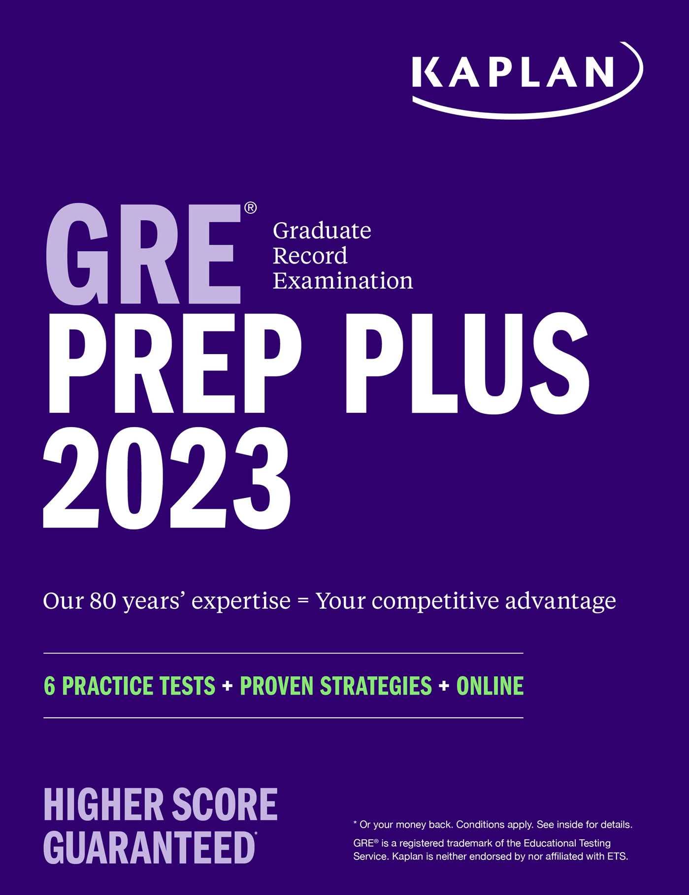 GRE Prep Plus 2023, Includes 6 Practice Tests, 1500+ Practice Questions + Online Access to a 500+ Question Bank and Video Tutorials (Kaplan Test Prep) - 4785