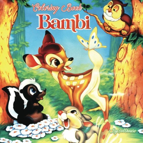 Adult Coloring Book Bambi: best seller, anxiety and stress relief, serenity and relaxation, 100pgs