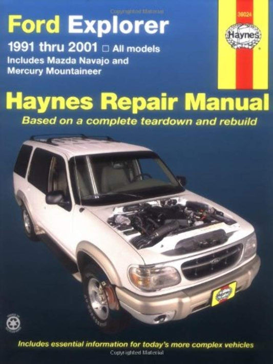 Ford Explorer 91-2001, incl Mazda Navajo/Mercury Mountaineer (Haynes Repair Manuals) - 5993