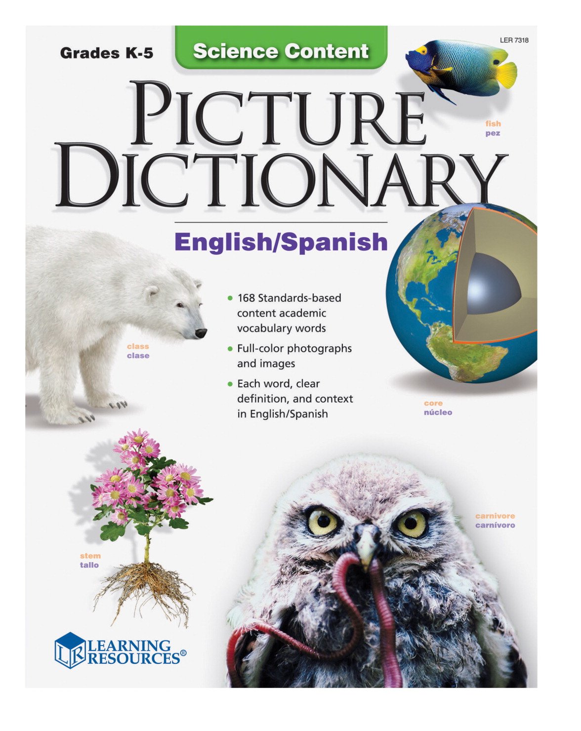 Science Content Picture Dictionary, Grades K-5 (English/Spanish) Paperback