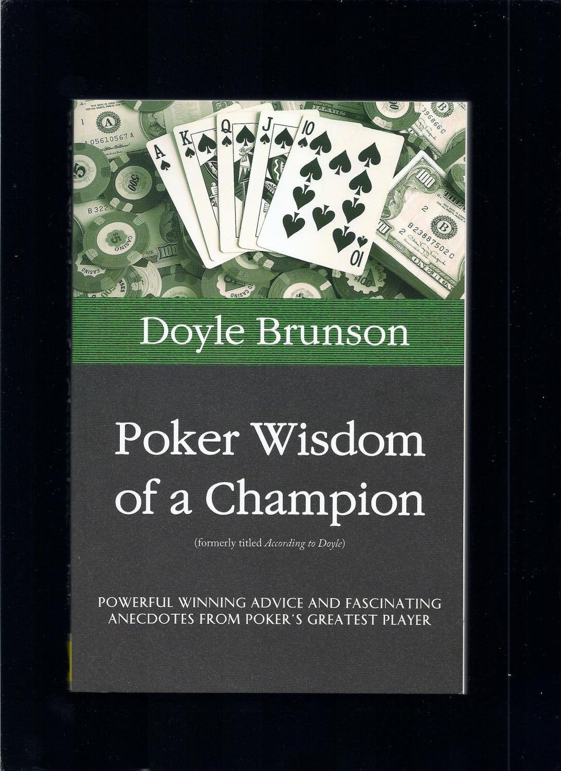 Poker Wisdom of a Champion - 5088