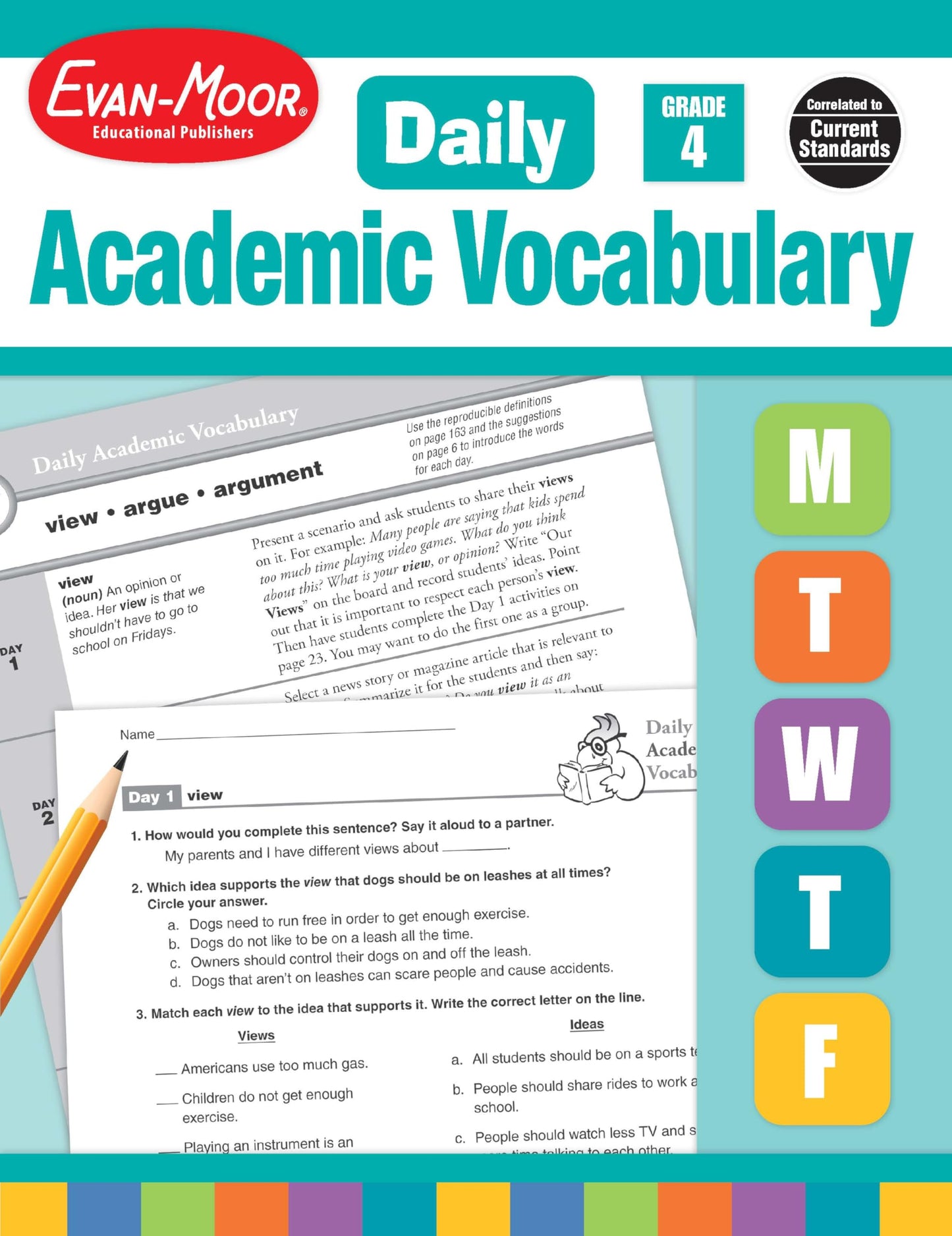 Evan-Moor Daily Academic Vocabulary, Grade 4 Teacher Edition