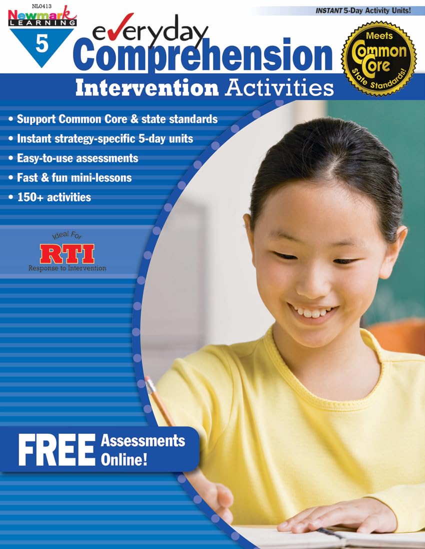 Newmark Learning Grade 5 Everyday Comprehension Intervention Activities Aid Book (Eia)