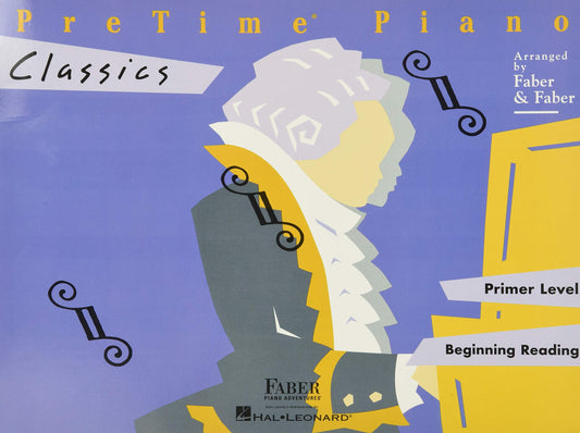 PreTime Piano: Classics - Primer Level | Beginner Classical Piano Sheet Music for Kids | Early Elementary Songbook with Famous Symphony and Opera Themes | Faber Piano Book with Easy Arrangements - 9134