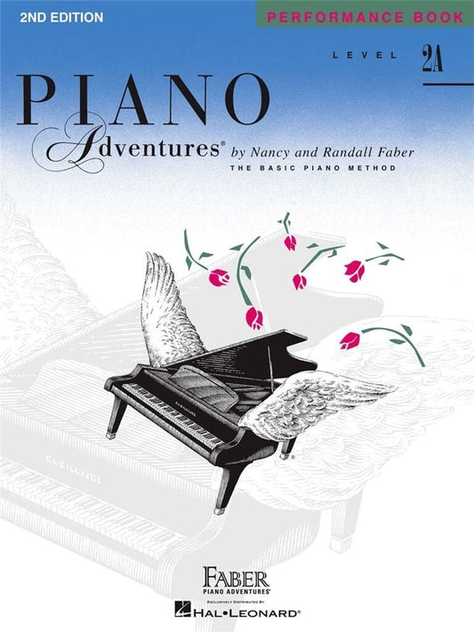 Piano Adventures: Performance Book - Level 2A, 2nd Edition | Late Elementary Piano Sheet Music for Kids and Students | Faber Piano Method Book with Classical, Folk, and Original Solo Pieces