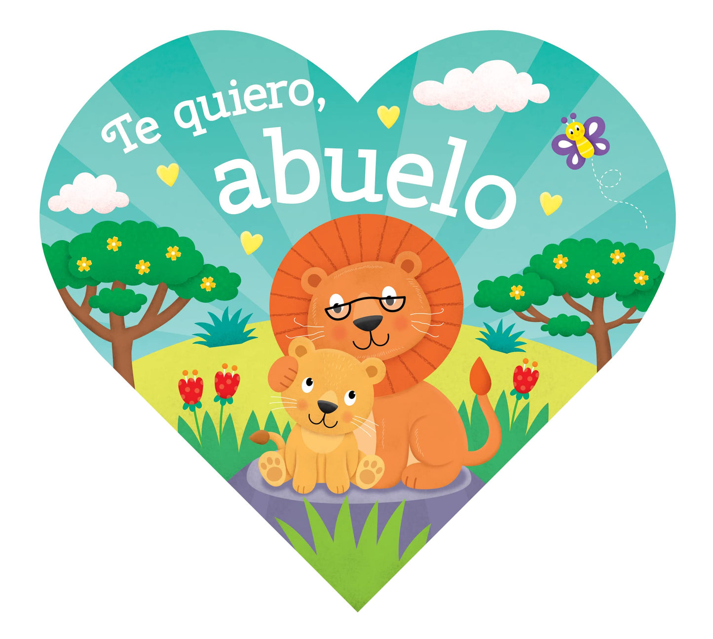 Te Quiero, Abuelo (Heart Shaped Board Books) (Spanish Edition)