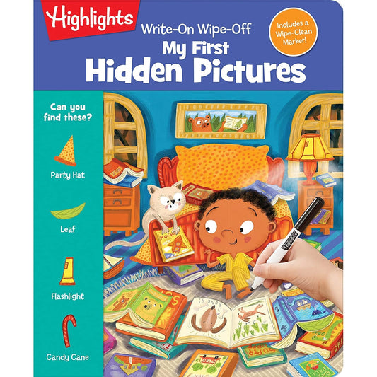 Write-On Wipe-Off My First Hidden Pictures: Find Hidden Objects, Trace the ABCs and Wipe Clean, Dy Erase Activity Book for Kids 3-6 (Write-On Wipe-Off My First Activity Books) - 5036