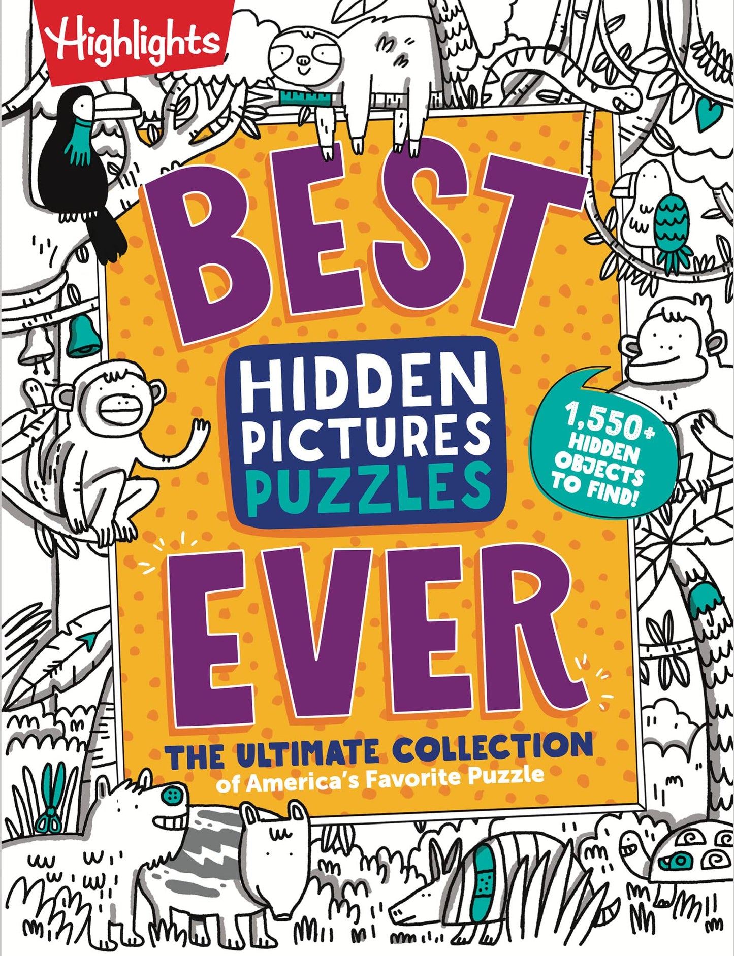 Best Hidden Pictures Puzzles EVER: Find Over 1,550 Hidden Objects in Highlights Best Collection of Hidden Pictures Puzzles, 20 Types of Puzzles and More (Highlights Hidden Pictures) - 5505
