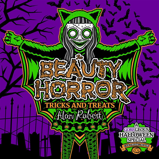 The Beauty of Horror: Tricks and Treats Halloween Coloring Book - 699