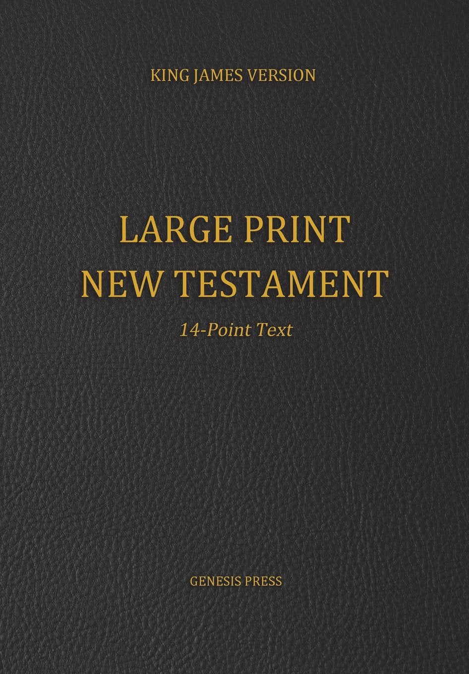 Large Print New Testament, 14-Point Text, Black Cover, KJV - 2902