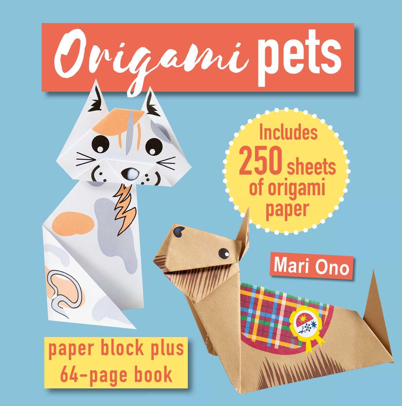Origami Pets: Paper block plus 64-page book - 666