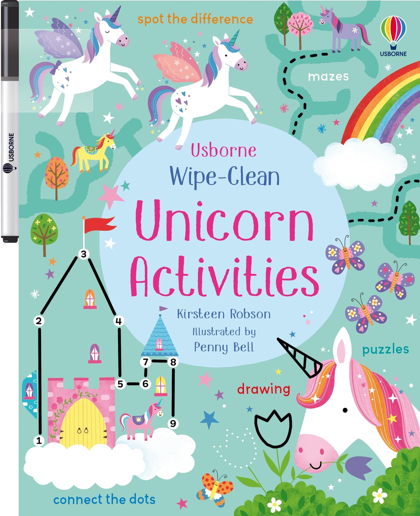 Wipe-Clean Unicorn Activities: A Reusable Book with Fun Mazes and Tracing for Children (Ages 3-5) (Wipe-clean Activities)