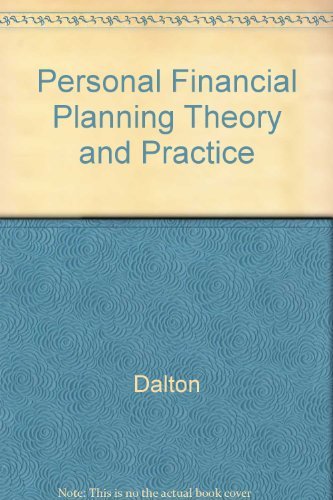Personal Financial Planning Theory and Practice - 9607