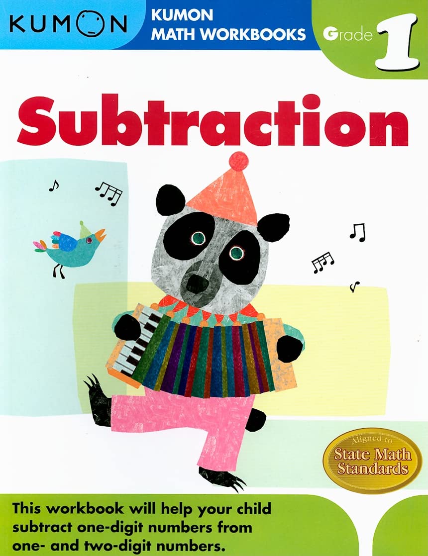 Kumon Grade 1 Subtraction (Kumon Math Workbooks), Ages 6-7, 96 pages - 7570