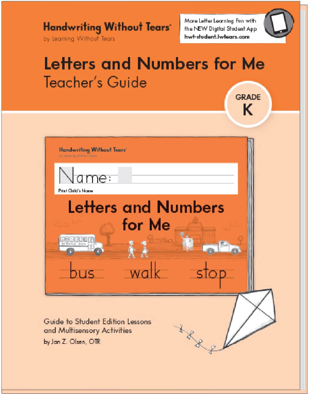 Learning Without Tears Letters and Numbers for Me Teacher's Guide, Age 5+, Preschool, Handwriting Practice, Writing Book, School & Home, Language Arts, Tutoring, Sensory - 1597