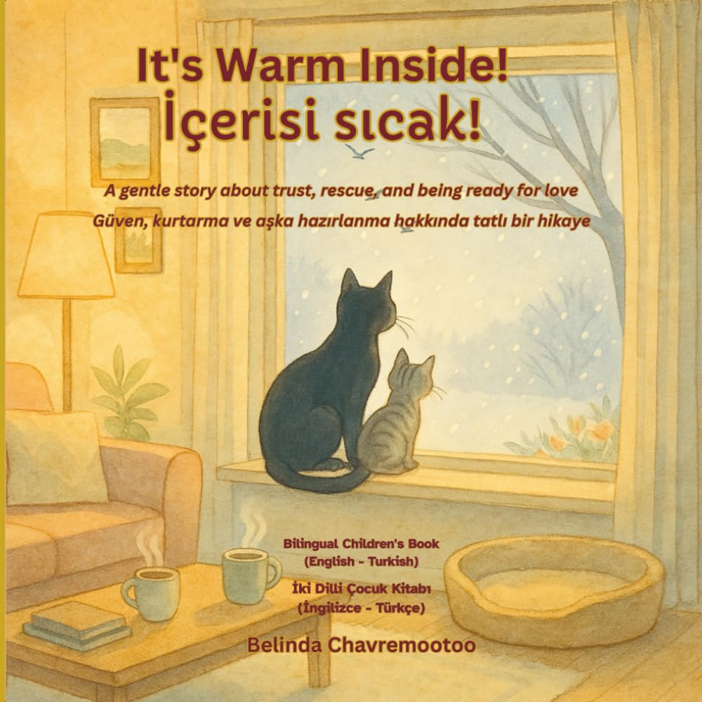 It's Warm Inside!: A bilingual English - Turkish children's story about kindness and trust with a winter cat rescue and pet adoption / Kışın kedi ... konu alan iki dilli İngilizce (Lucky the Cat)