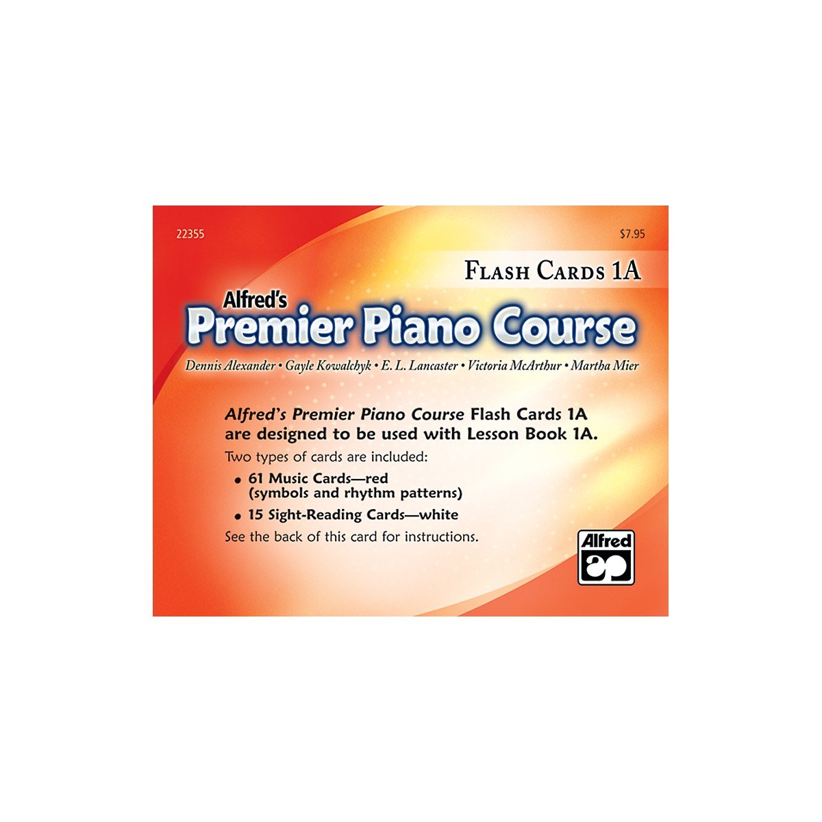 Premier Piano Course: Flash Cards, Level 1A - 2087