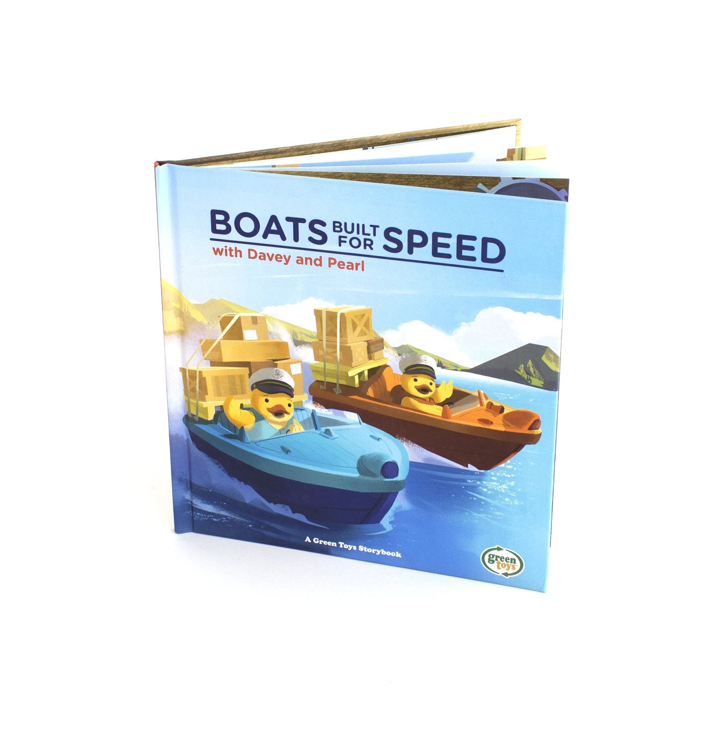 Green Toys Boats Built for Speed with Davey & Pearl - Play and Learning Storybook for Kids. Recycled Materials, Made in USA.