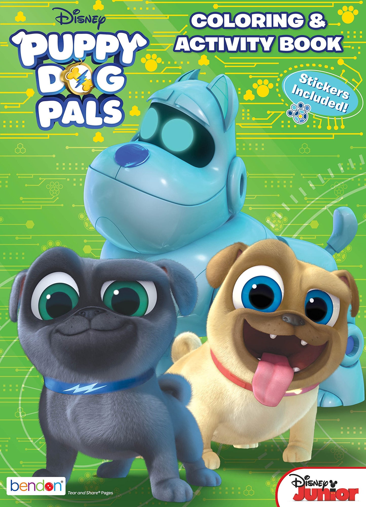 Bendon 42318 Puppy Dog Pals 32-Page Activity Book with Stickers - 8888