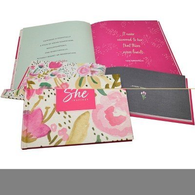 Gift Book Green Inspired Fuchsia Rose Green White Fuchsia