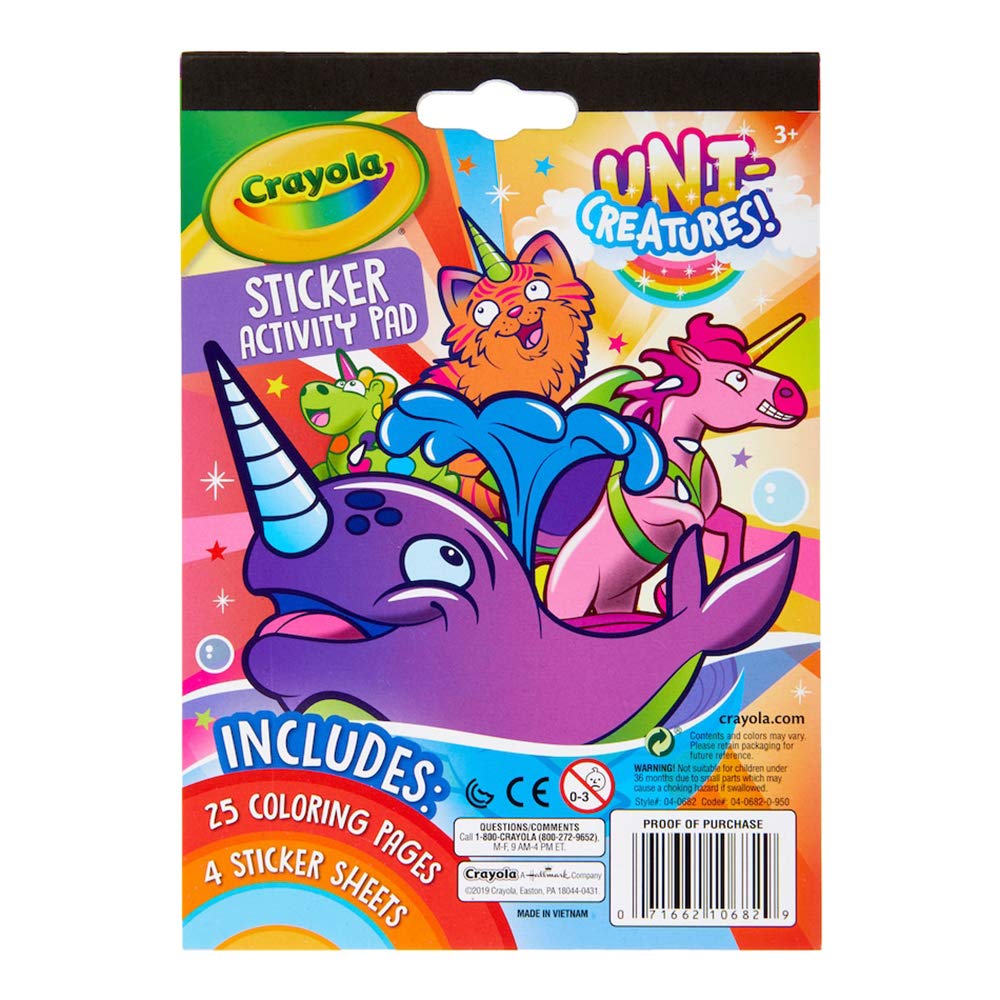 Crayola Uni-Creatures Sticker Activity Pad - 339