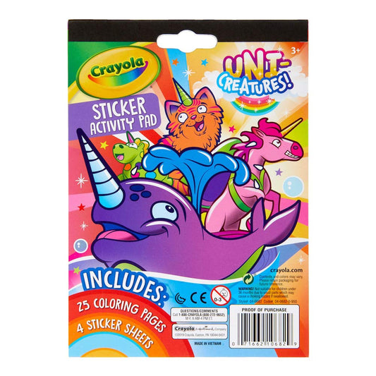 Crayola Uni-Creatures Sticker Activity Pad - 318