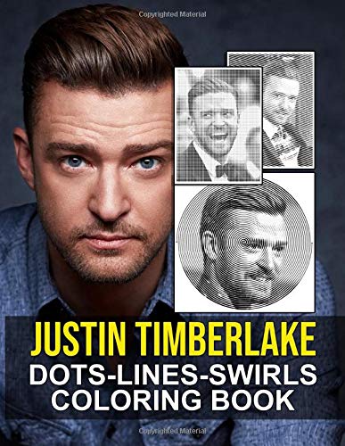 Justin Timberlake Dots Lines Swirls Coloring Book: Justin Timberlake High-Quality Activity Diagonal Line, Swirls Books For Adult And Kid - Relaxation And Stress Relief