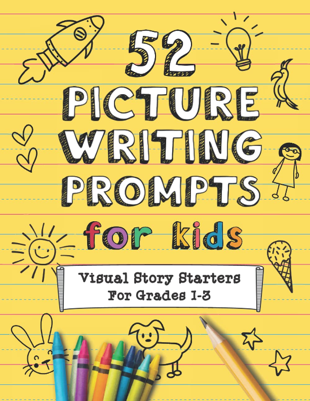 52 Picture Writing Prompts for Kids: Visual Story Starters | For Grades 1-3 - 9030
