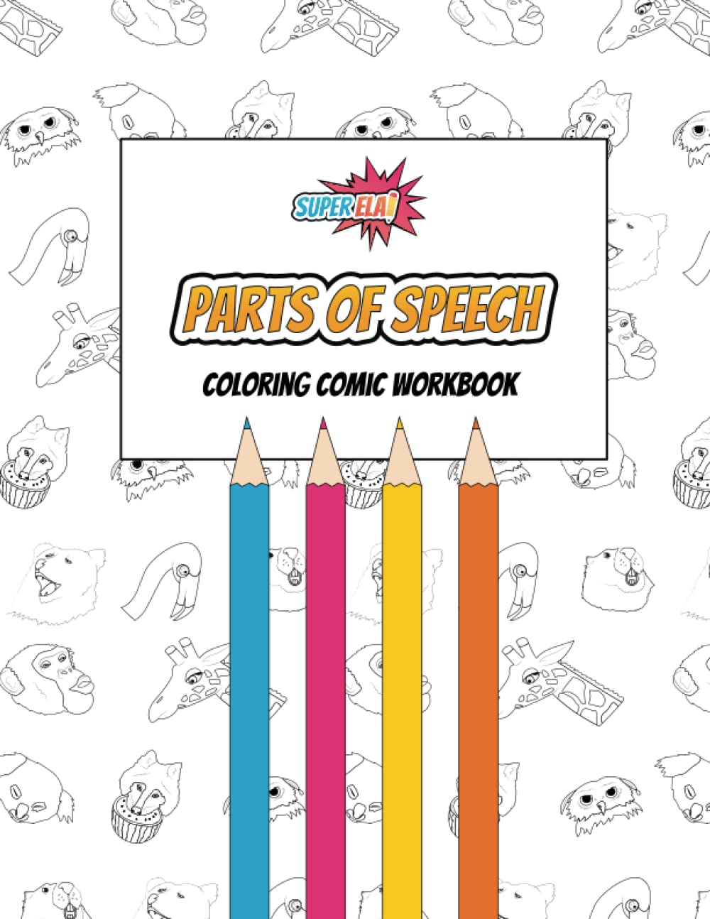 Parts of Speech Coloring Comic Workbook