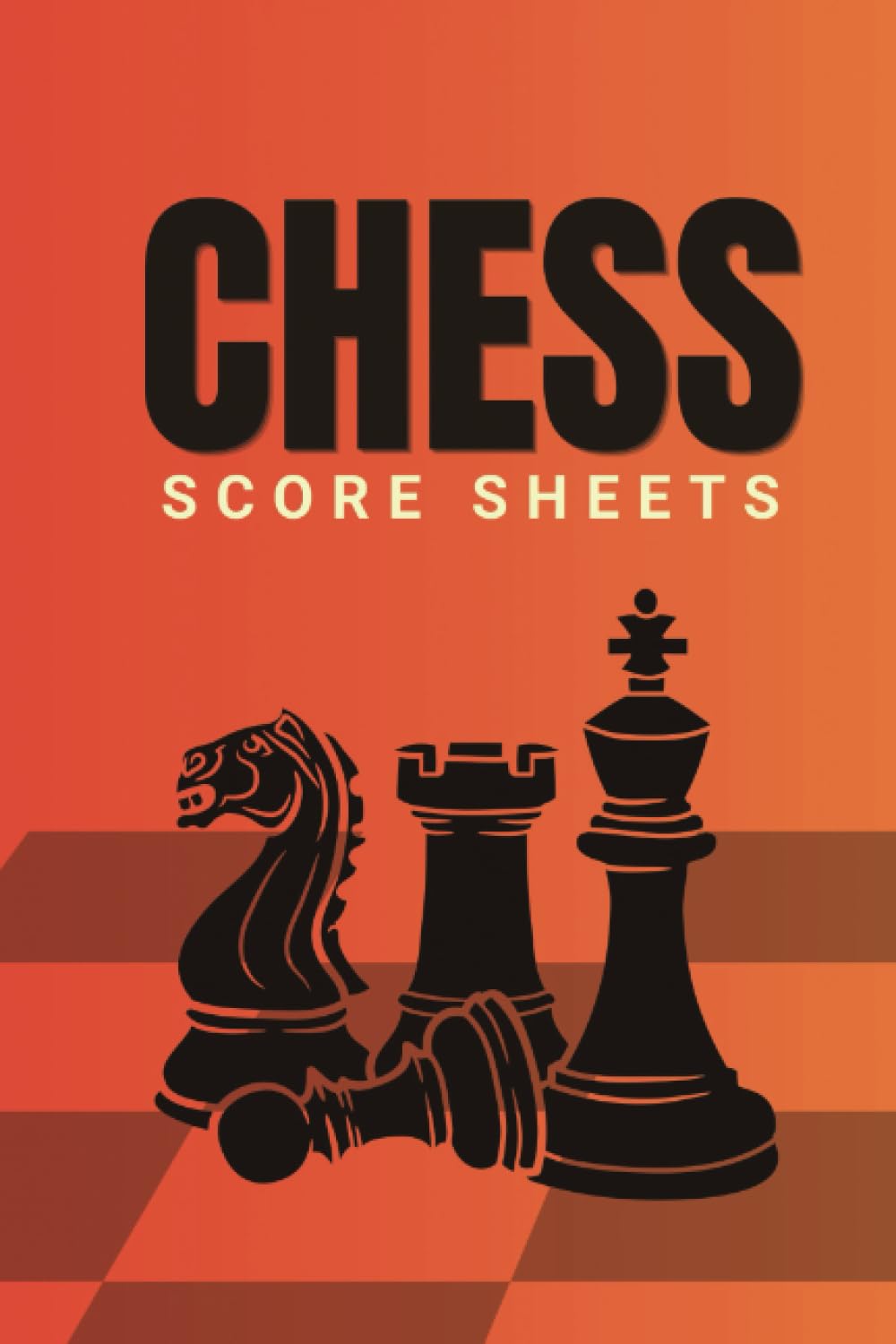 Chess Score Sheets Log Book: Chess Notation Sheets Scorebook for Game Analysis, Tournament Record 6x9" 130 pages