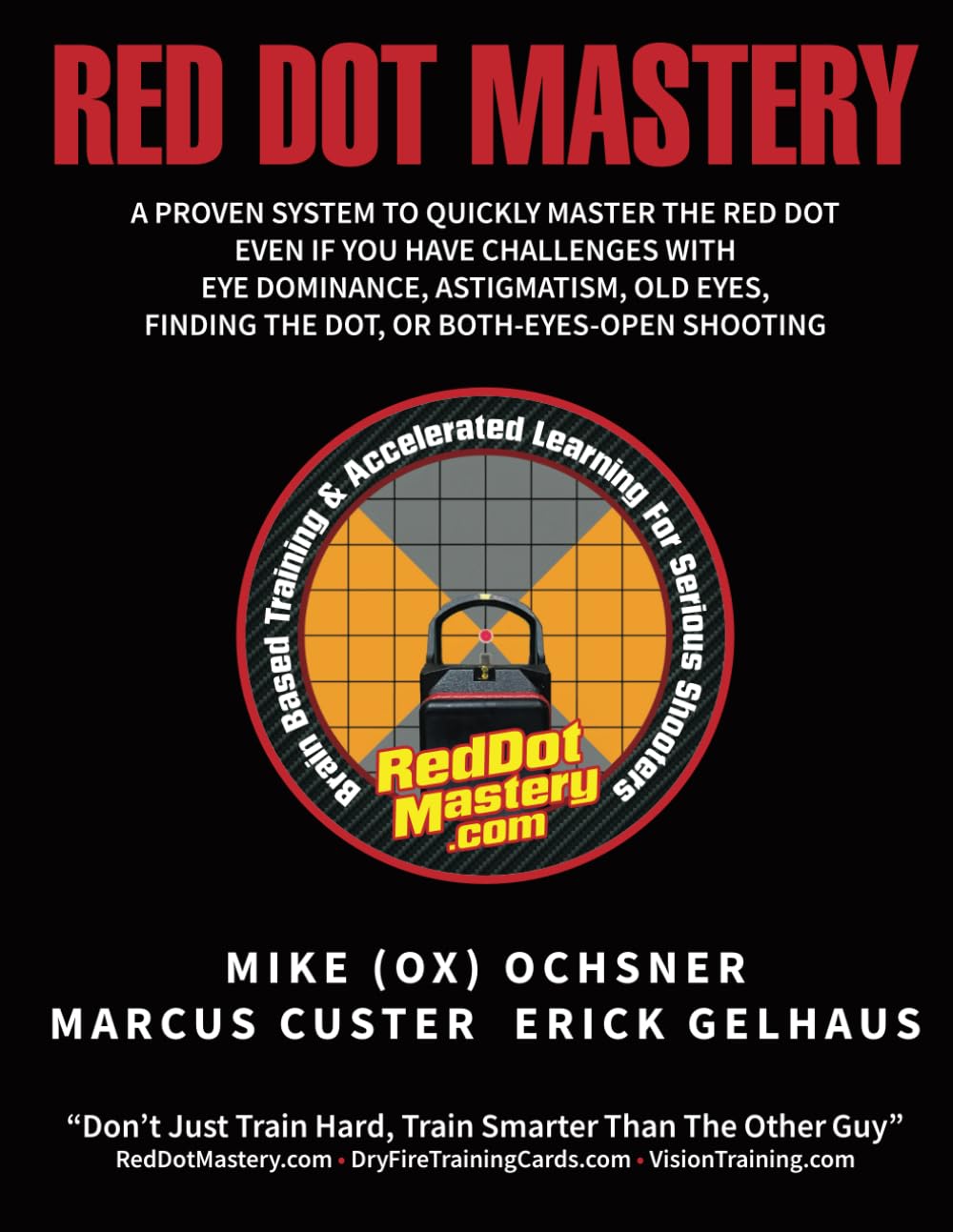 Red Dot Mastery: A proven system to quickly master the pistol mounted red dot optic, even if you have challenges with eye dominance, astigmatism, old eyes, finding the dot, or both-eyes-open shooting - 3402