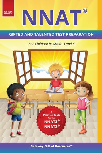 NNAT Test Prep Grade 3 and Grade 4 Level D: NNAT3 and NNAT2 Gifted and Talented Test Preparation Book - Practice Test/Workbook for Children in Third Grade and Fourth Grade - 2220