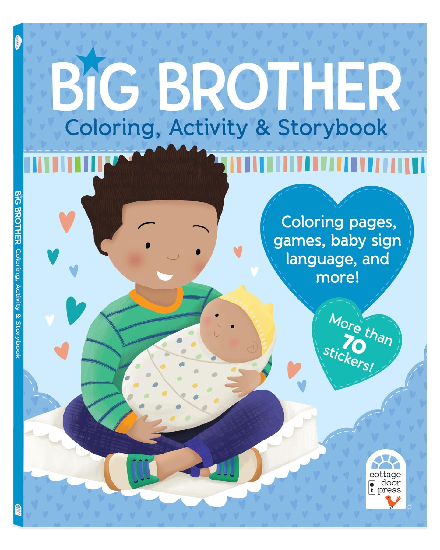 Big Brother Activity Book and Story with More than 70 Stickers - Includes Coloring Pages, Mazes, and More - 2539