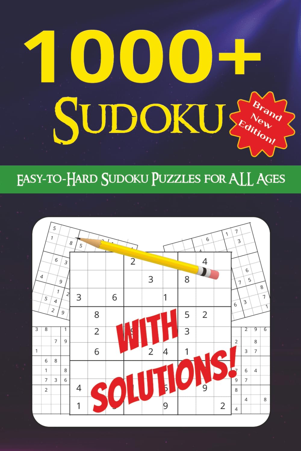 1000+ Sudoku Puzzles: Easy-to-Read Sudoku Puzzles | 6x9 inches | 1000+ puzzles | ideal for travel, car rides, campfires, or as a stocking stuffer or gift!