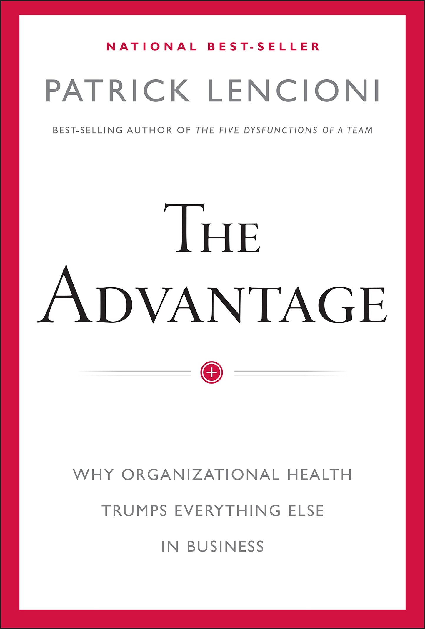 The Advantage: Why Organizational Health Trumps Everything Else In Business - 5391