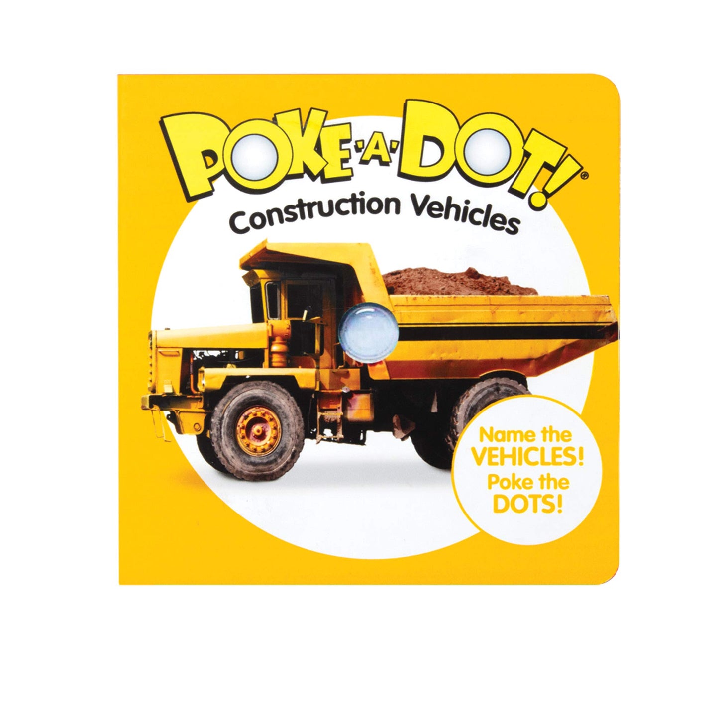 Melissa & Doug Children’s Book – Poke-a-Dot: Construction Vehicles (Board Book with Buttons to Pop) - 352